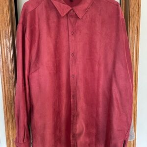 Banana Republic Red Button-Down Shirt